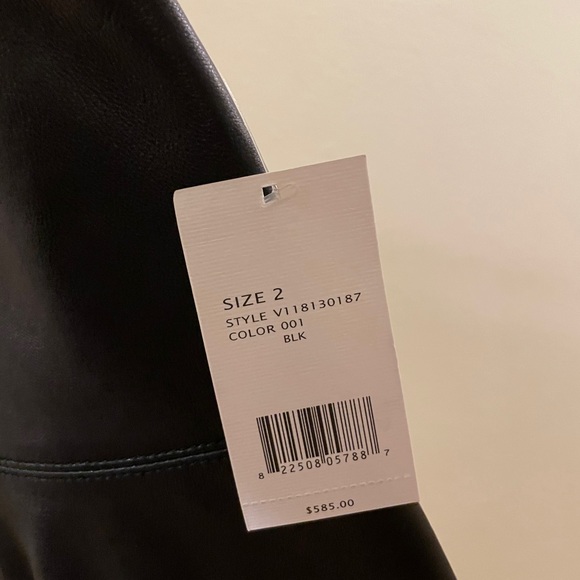 VINCE Leather Skirt - Size 2 - Picture 4 of 5